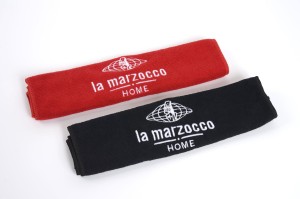 La Marzocco - zestaw ściereczek dla baristy (czerwony/czarny)